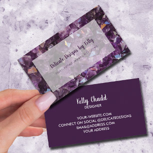 Amethyst Jewellery Designer Business Card