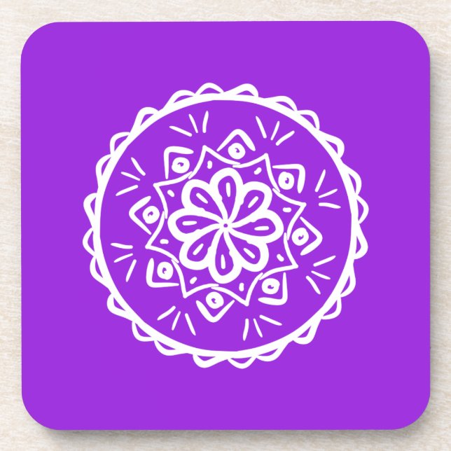 Amethyst Mandala Coaster (Front)