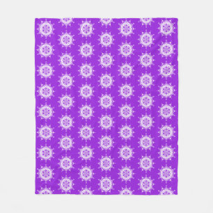 Amethyst Mandala Fleece Blanket