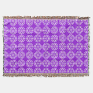 Amethyst Mandala Throw Blanket