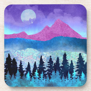 Amethyst Mist Mountains Coaster
