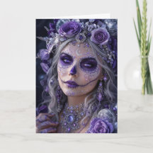 Amethyst Moon Calavera – Purple Day of the Dead