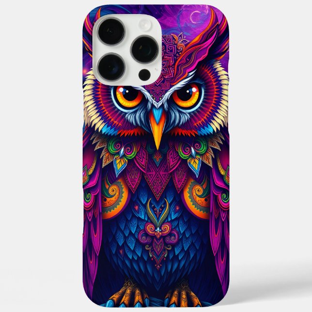 Amethyst Mystic Owl Case-Mate iPhone Case (Back)