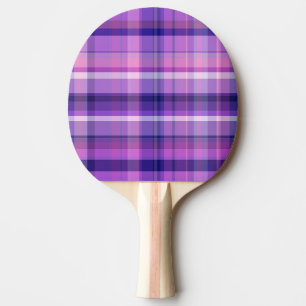 Amethyst Navy Blue Cotton Candy Pink Madras Ping Pong Paddle