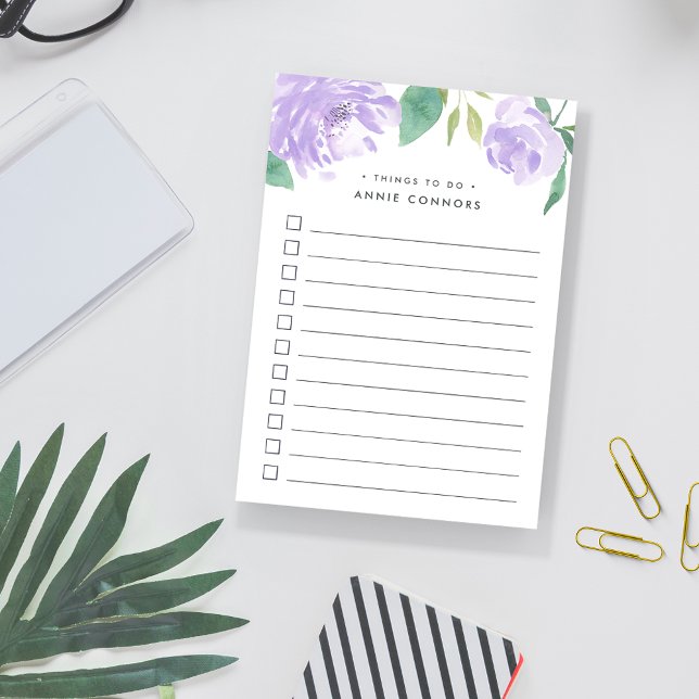 Amethyst Peony | Personalised To Do List Post-it Notes (Creator Uploaded)