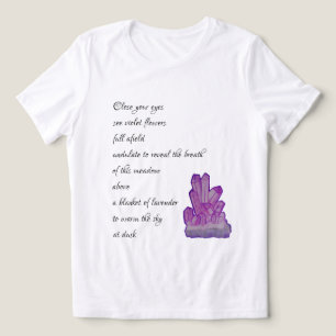 Amethyst Poetry Women's T-shirt Tri-Blend Shirt