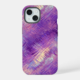 Amethyst Purple Crystal Gel Texture iPhone 15 Case
