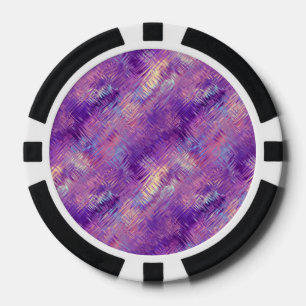 Amethyst Purple Crystal Gel Texture Poker Chips