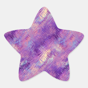 Amethyst Purple Crystal Gel Texture Star Sticker