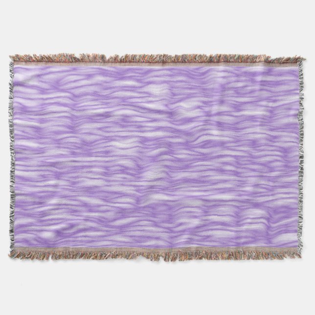 Amethyst Purple Fur Pattern Throw Blanket (Front)