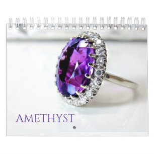 Amethyst Purple Gemstone Crystal Aesthetic Calendar