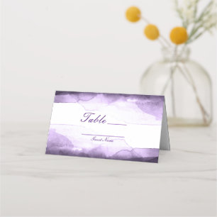 Amethyst Purple Plum Modern Table Number Seating Place Card