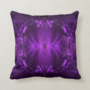 Amethyst Purple Ribbons Cushion