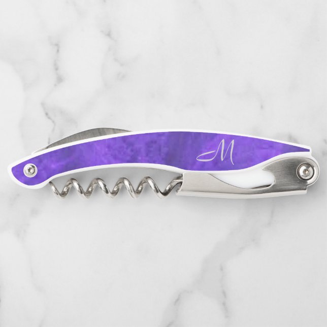 Amethyst Purple Velvet Dream *Monogram*  Corkscrew (Back)