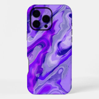 Amethyst Purple Violet Colourful Abstract Marble iPhone 16 Pro Max Case