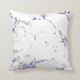 Amethyst Purple White Glitter Marble Grey Glitter Cushion