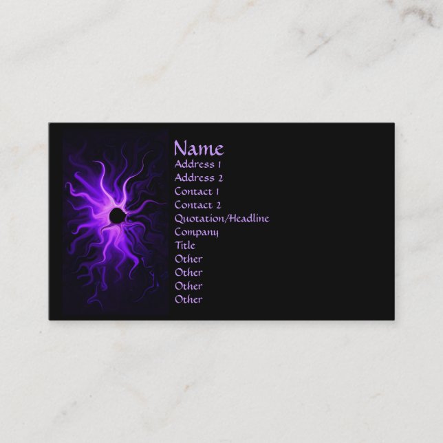 Amethyst Ring of Fire business card (Front)