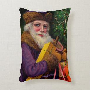 Amethyst Santa Rectangular Pillow