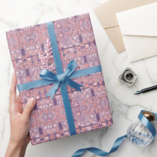 Amethyst Serenade Valentines Day Wrapping Paper