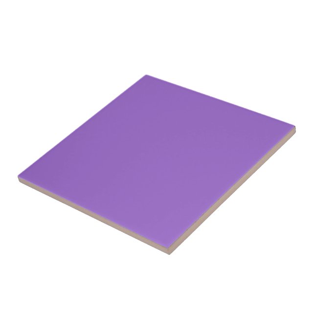 Amethyst (solid colour)  ceramic tile (Side)
