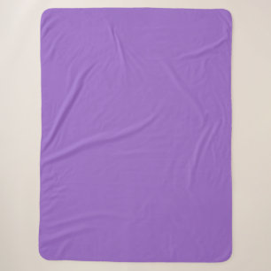 Amethyst (solid colour) sherpa blanket