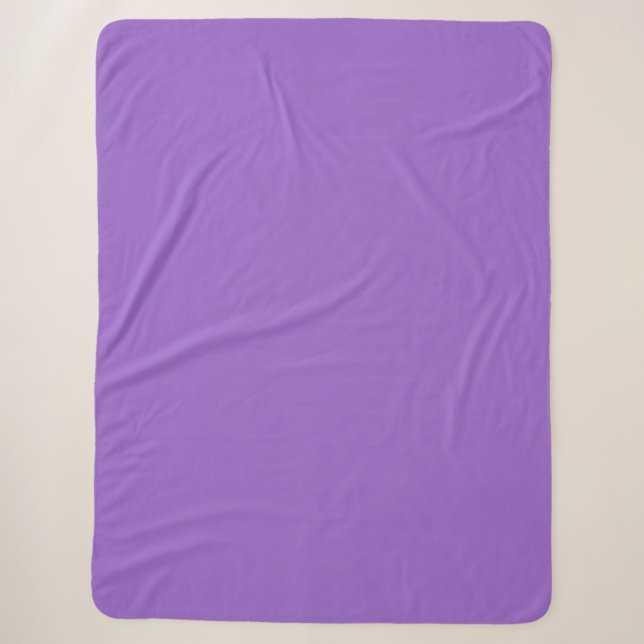 Amethyst (solid colour)  sherpa blanket (Front)