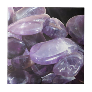 AMETHYST spiritual purple gemstone Ceramic Tile