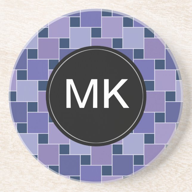 Amethyst Squares Coaster (Front)