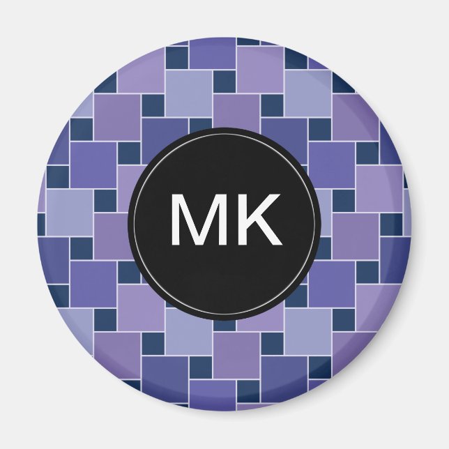 Amethyst Squares Magnet (Front)
