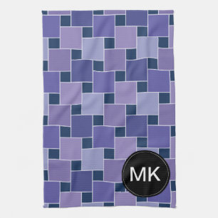 Amethyst Squares Tea Towel