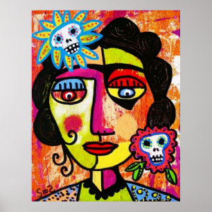 Amethyst Sugar Sull Frida by SilberZweigArts Poster