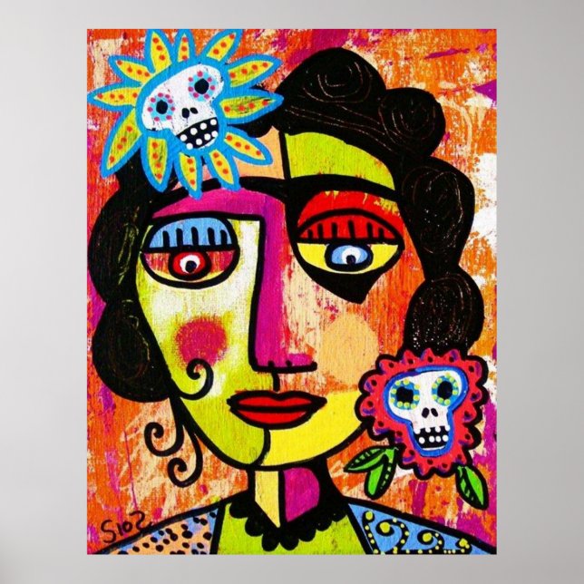 Amethyst Sugar Sull Frida by SilberZweigArts Poster (Front)