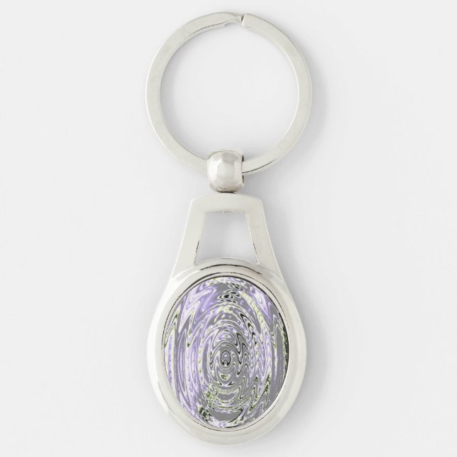 Amethyst Swirl Key Ring (Front)