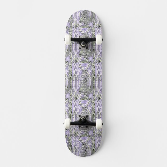 Amethyst Swirl Skateboard (Front)