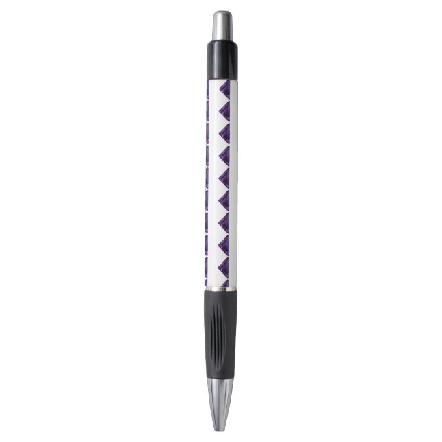 Amethyst Triangle, February Birthstone, Purple (Front Vertical)