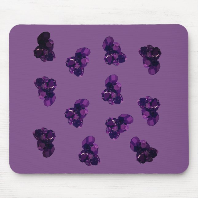 Amethyst Vector Art Pattern  Mousepad (Front)