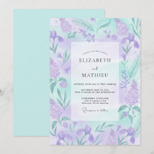 Amethyst Whimsical Spring Wedding Invitation