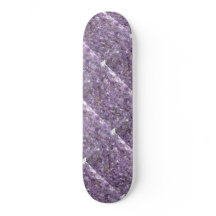 Amethyst with Gold Flecked Pattern Skateboard