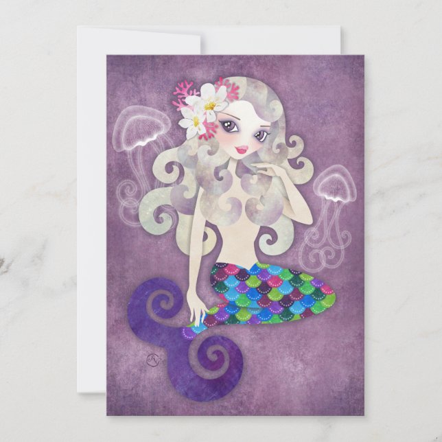 Amethyste Mermaid Invitation (Front)