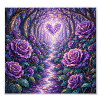 AmethystRosePath Photo Print
