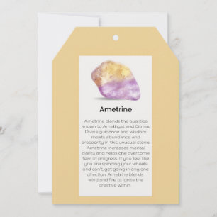 Ametrine Crystal Meaning Jewellery Display Busines Holiday Card