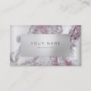 Ametyst Grey Marble Appointment Silver Gold 3D VIP Card