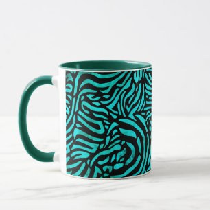Amezing Green Zebra Design Mug