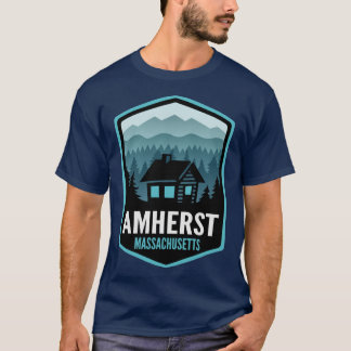 Amherst Massachusetts Mountain Town Cabin Oversize T-Shirt