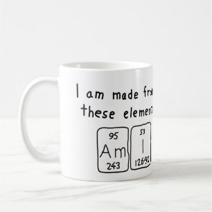 Ami periodic table name mug