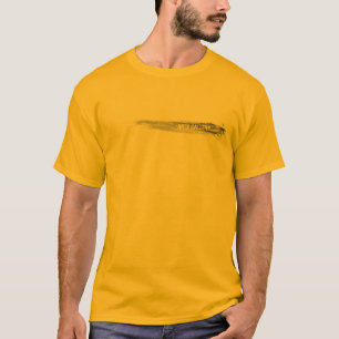 Amiable Grey Brushstrokes Stains Hand Drawn Art T-Shirt