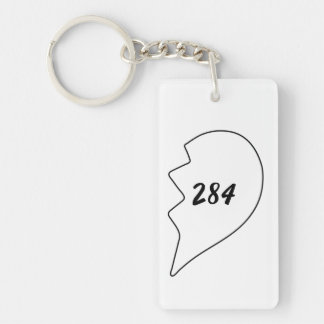 Amicable Numbers (220 284) Ceramic Ornament Keycha Key Ring