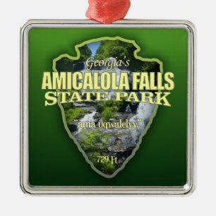 Amicalola Falls (arrowhead) Metal Ornament