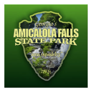 Amicalola Falls (arrowhead) Poster