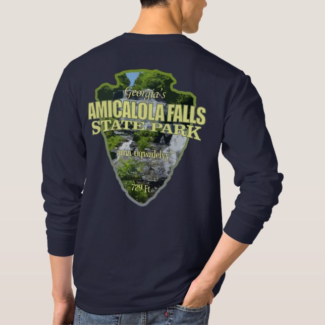 Amicalola Falls (arrowhead) T-Shirt (Back)